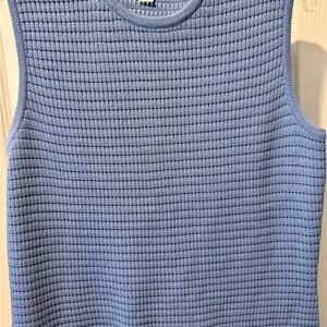 St. John women's sleeveless textured knit sweater top